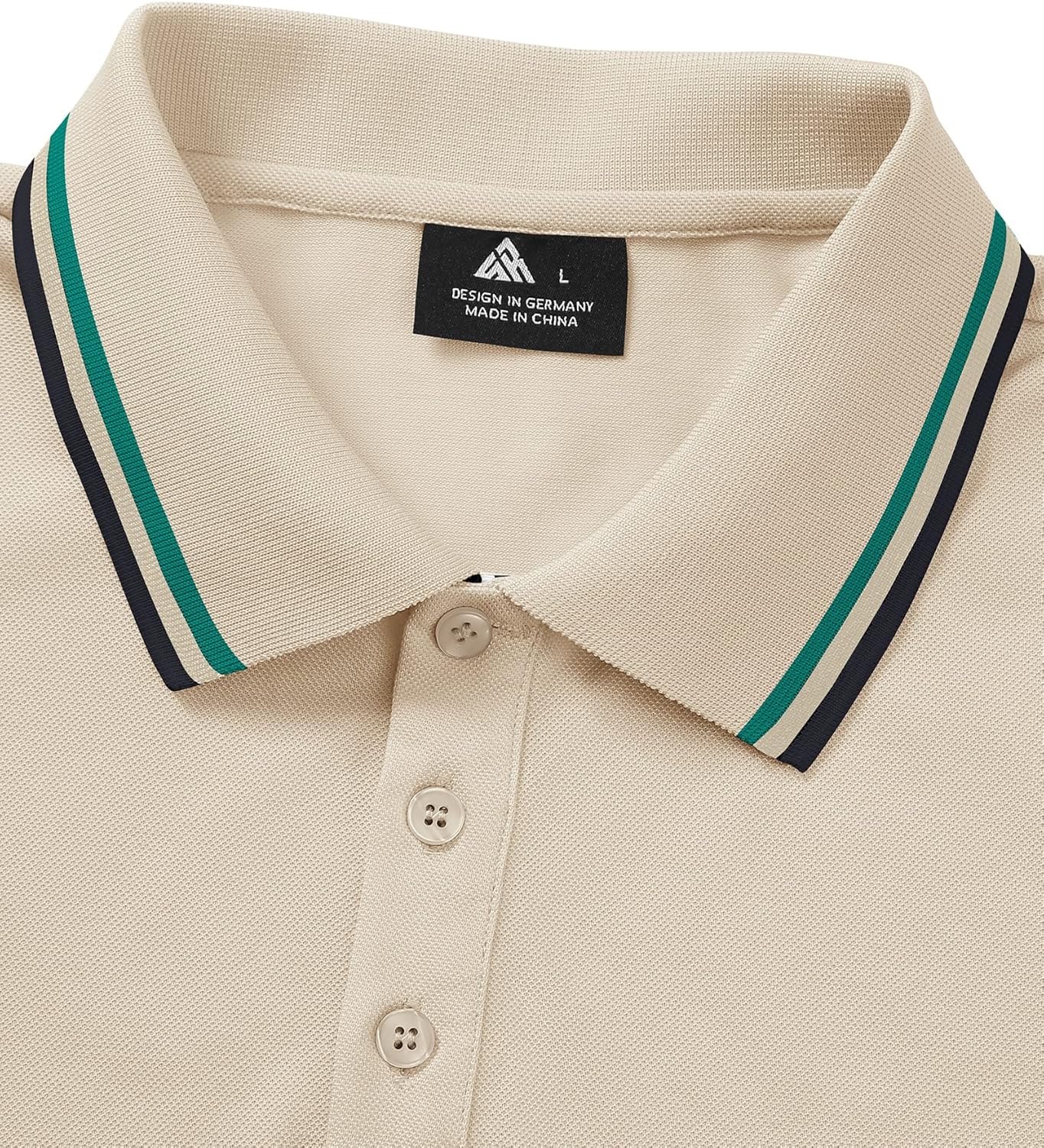 Detalle 2 de SwissWell Polo da Uomo Manica Corta: polo estiva per golf e sport, leggera e traspirante