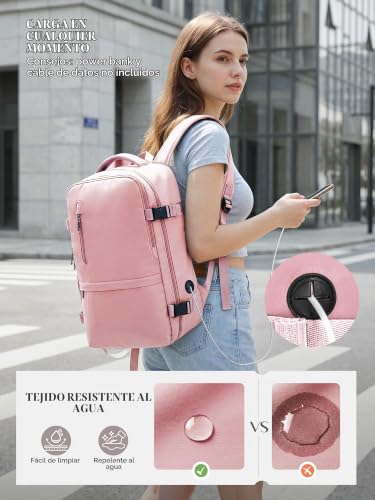 Detalle de Hayayu Mochila 40x30x20 cm: compañera de cabina para Ryanair y más