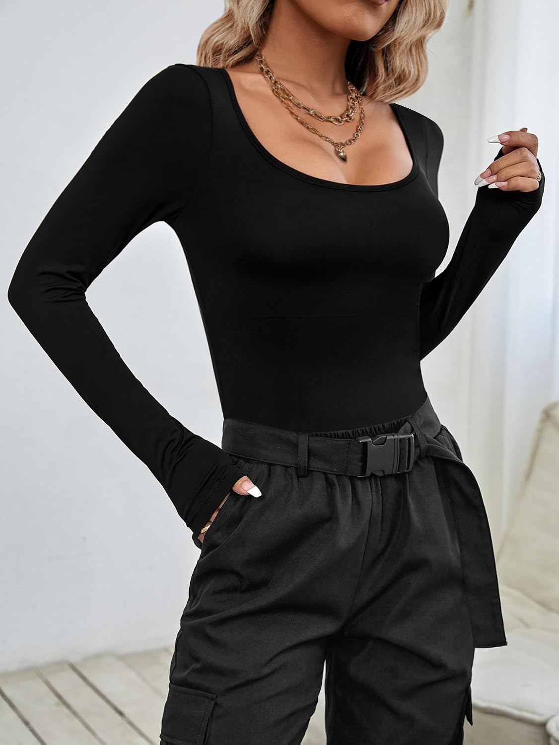 Detalle de Ekouaer Tshirt thermique manches longues 2 paires