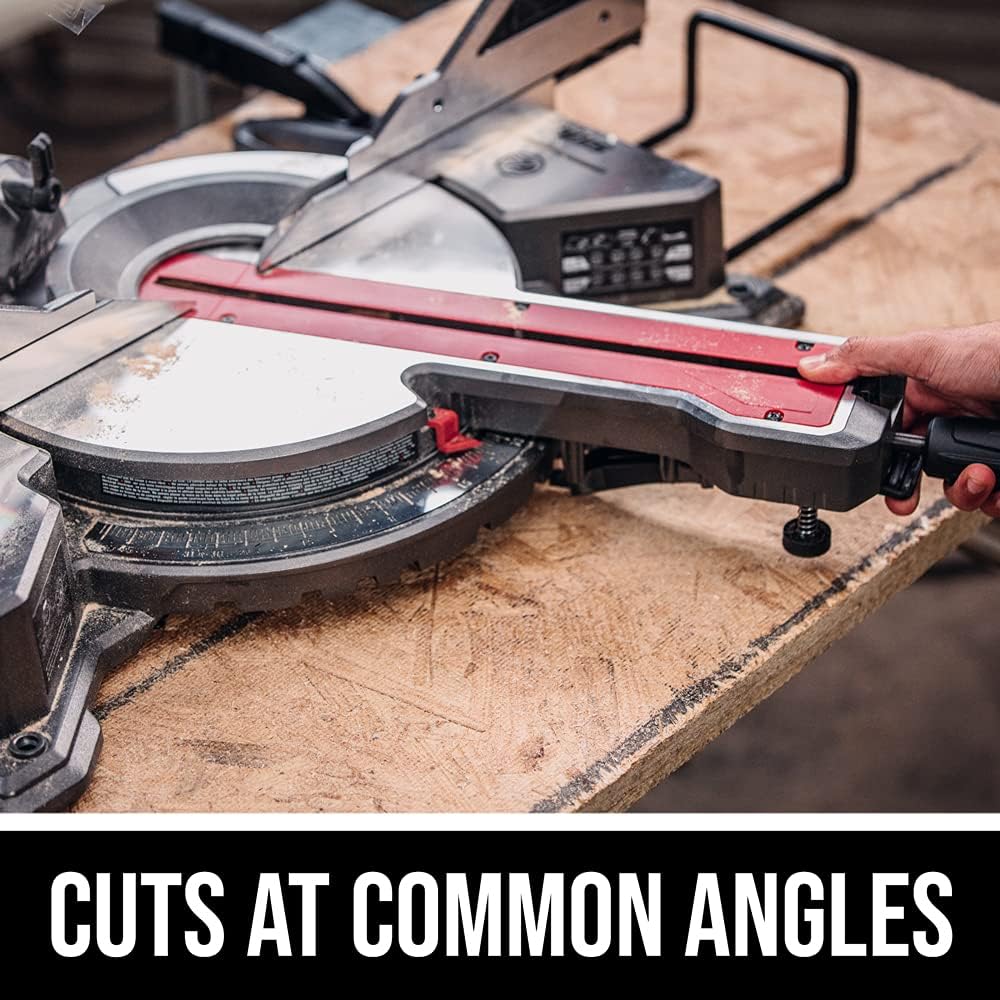 Detalle de SKIL MS6305-00 10-Inch Dual-Bevel Sliding Miter Saw with LED Shadow Line