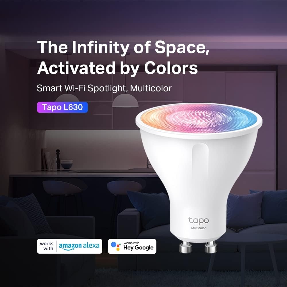 Detalle 2 de TP-Link Tapo L630 2-Pack GU10 smart bulb, 16 million colours