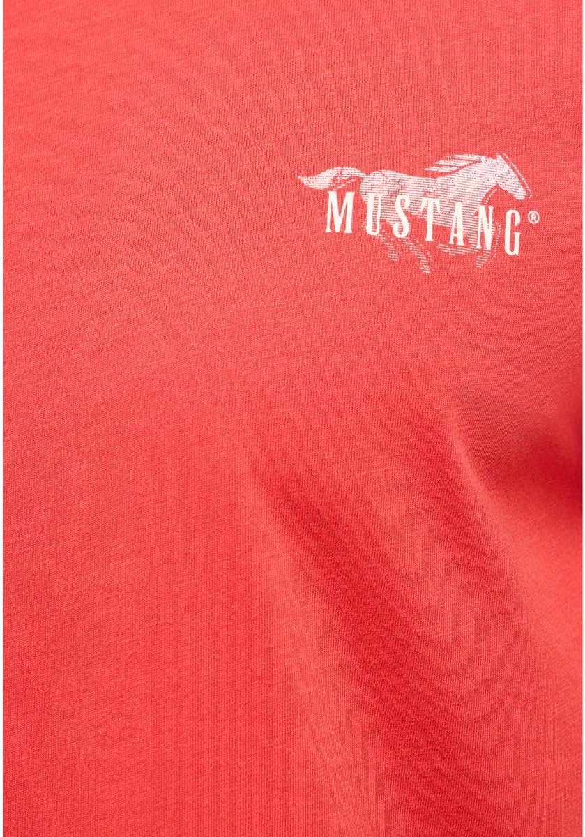 Detalle de MUSTANG Herren Style Austin T-Shirt – Lässiger Komfort aus Bio-Baumwolle