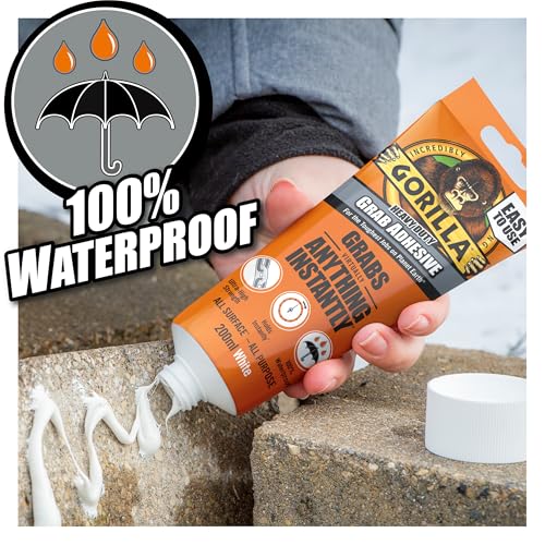 Detalle de GORILLA Grab Adhesive 200ml – Ultra High Strength All-Purpose Bond