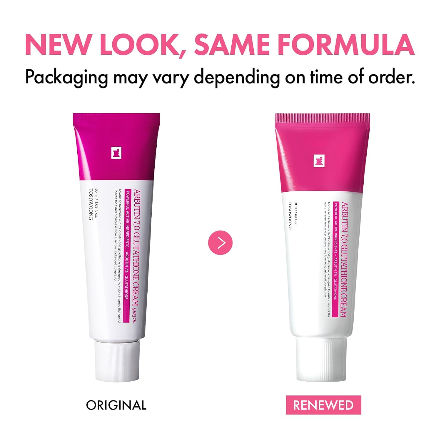Detalle de TOSOWOONG Arbutin 7% Glutathione Cream: Brighten and even skin tone (50ml)