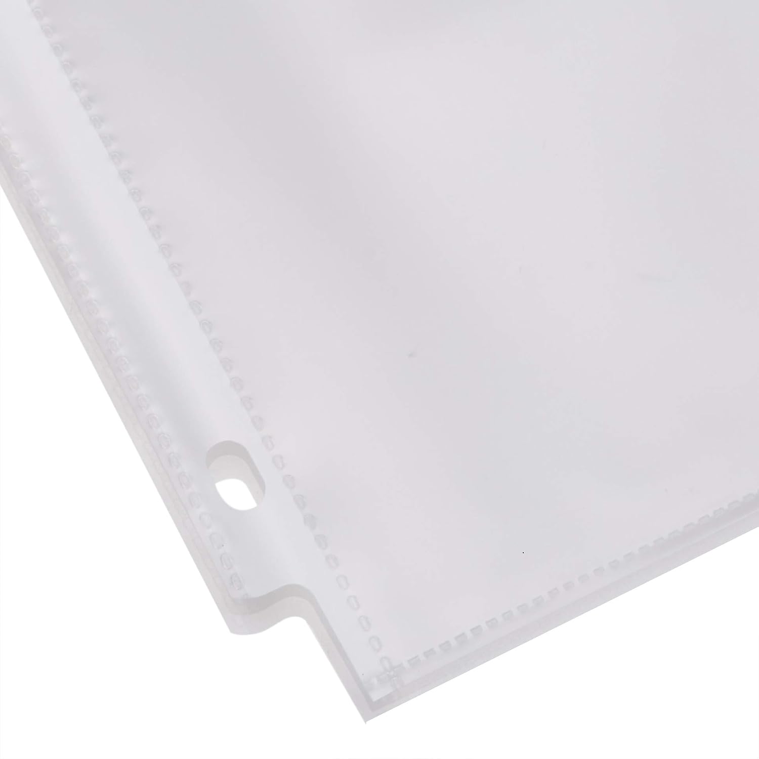 Detalle de Amazon Basics Heavy Duty Non-Glare Sheet Protectors for 3-Ring Binders (Letter 8.5 x 11, 100-Pack)