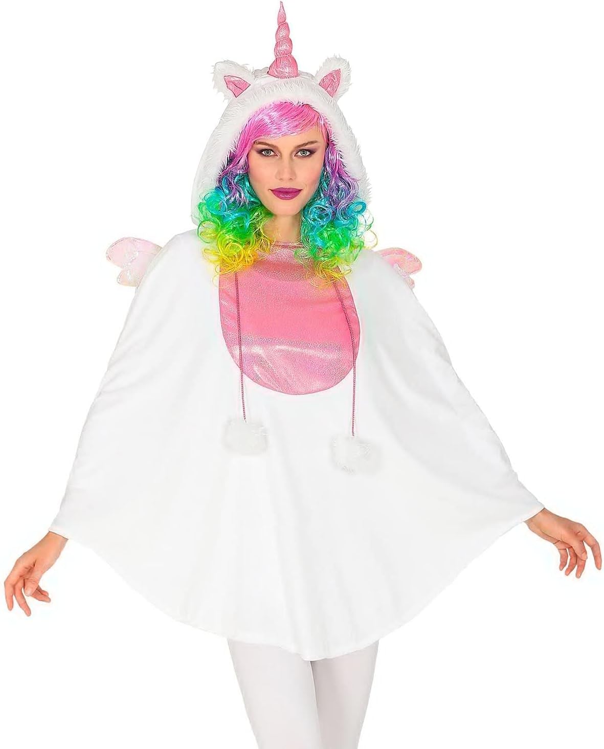 Detalle de Widmann Milano Party Fashion Poncho mit Kapuze – Reh-Kostüm für Erwachsene