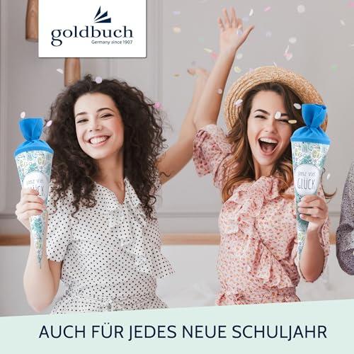 Thumbnail 6 de goldbuch 93216 Geschwistertüte Ganz viel Glück – Zuckertüte 35 cm, Ø 11,5 cm, Türkis