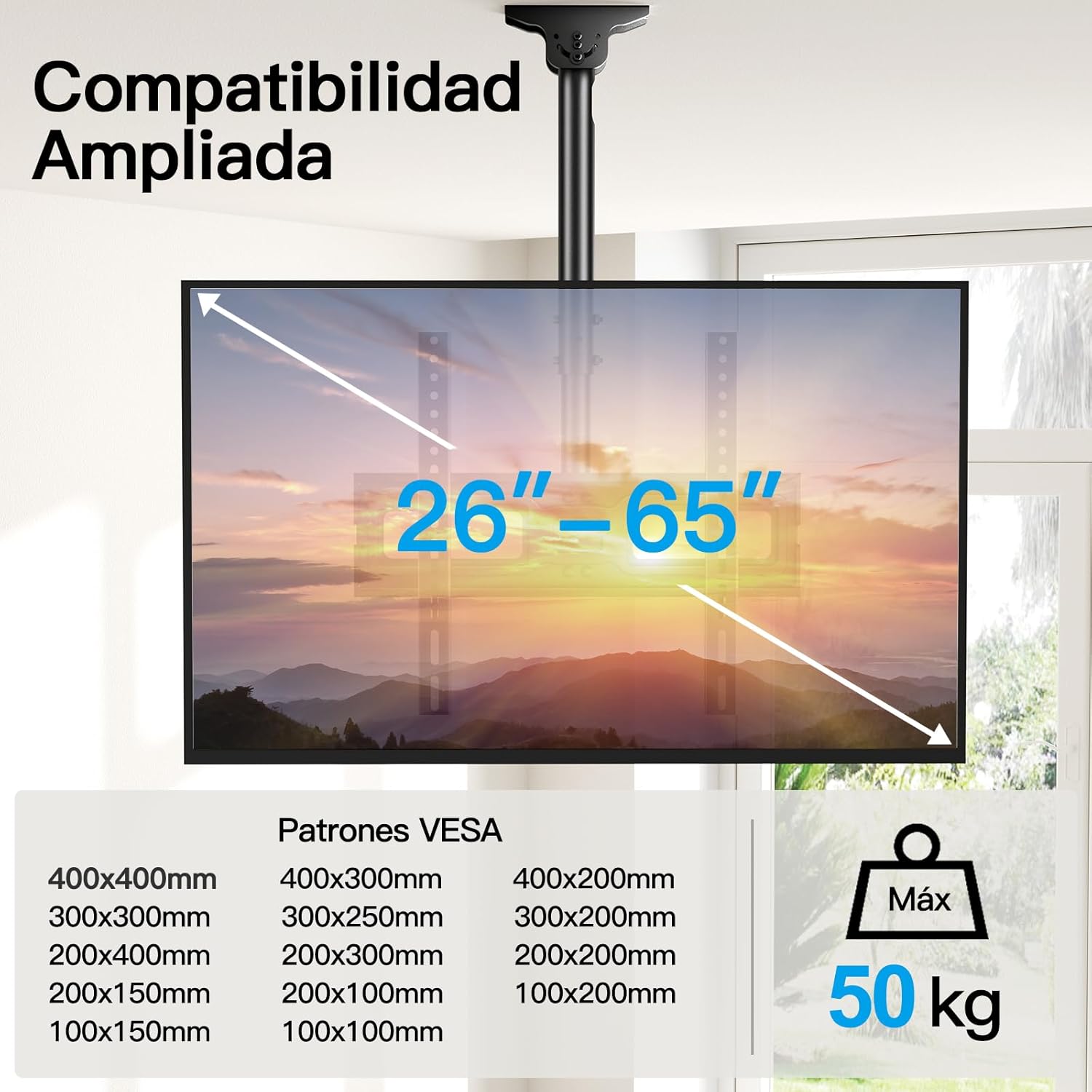 Thumbnail 1 de PERLESMITH PSCM2 65-inch ceiling TV mount
