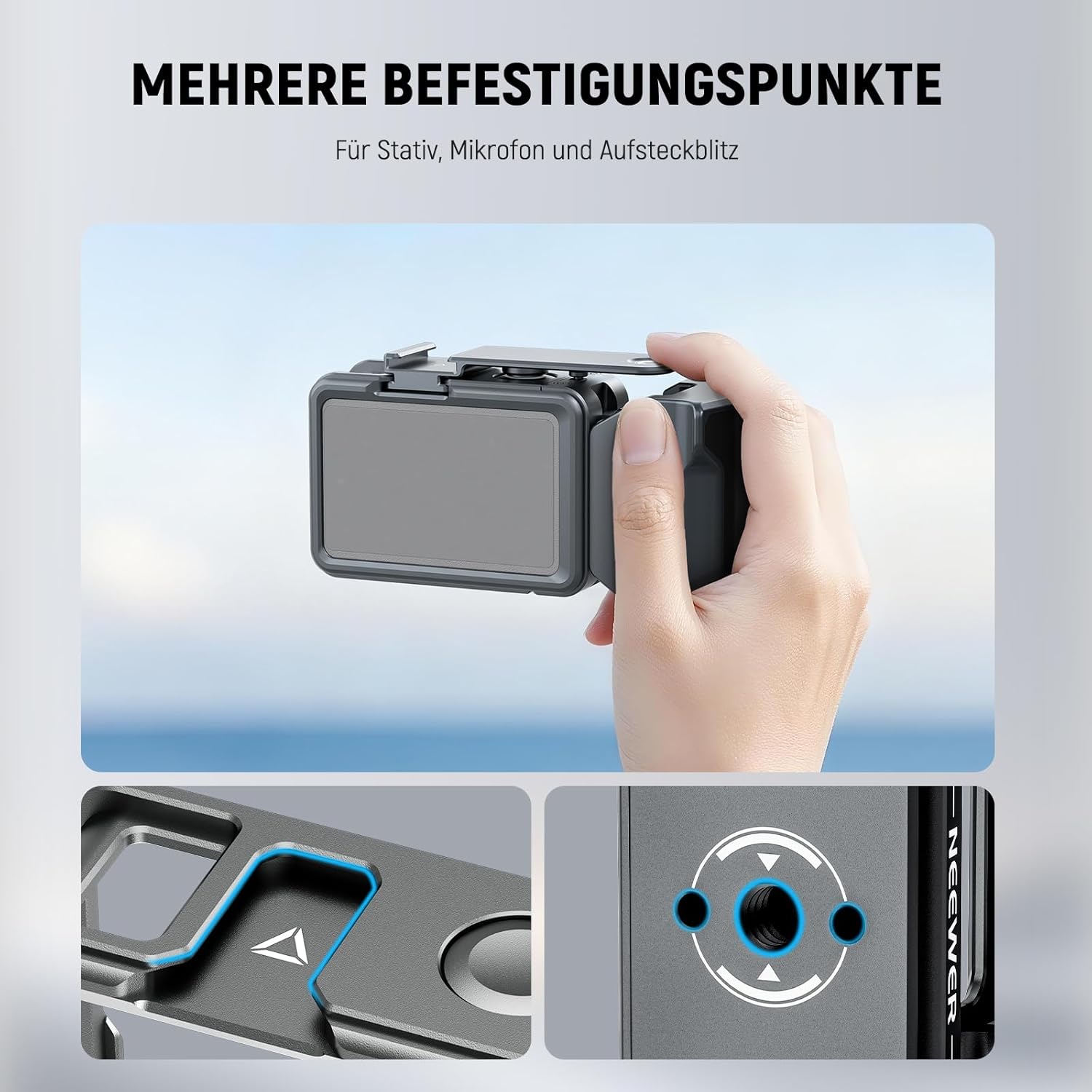 Thumbnail 5 de NEEWER Cage und Side Handle Set für Osmo Action 5 Pro