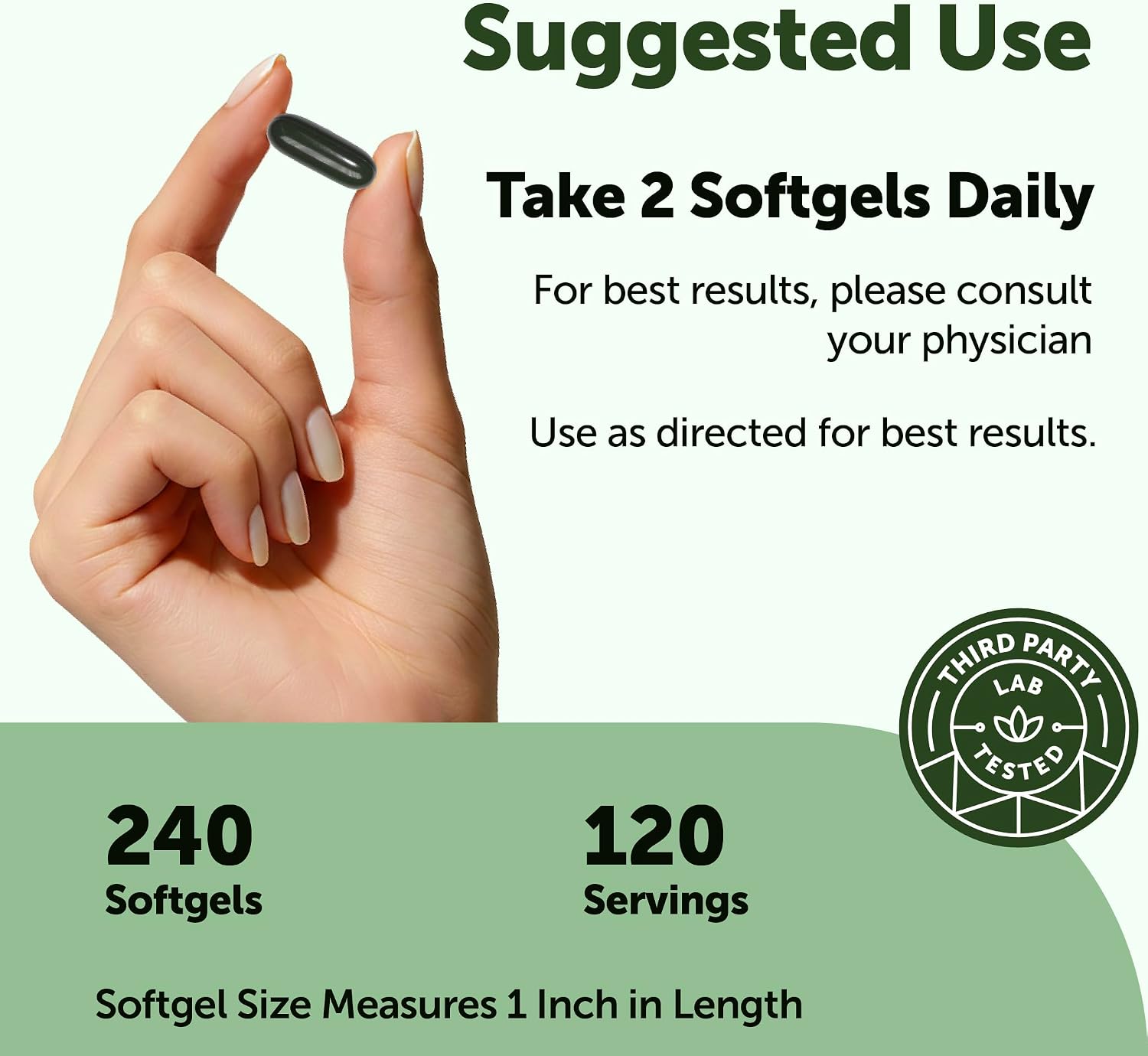 Detalle de Micro Ingredients Moringa Supplement, 240 Softgels