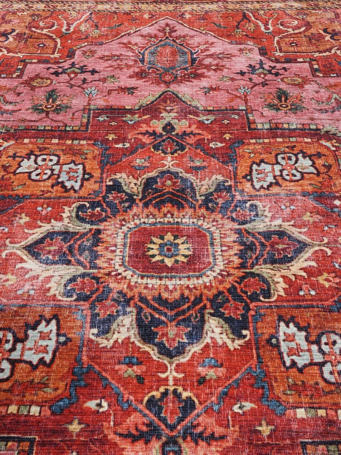 Detalle 1 de RugVista Georgia Oriental tapijt 160 x 230 cm, rood/roze en laagpolig