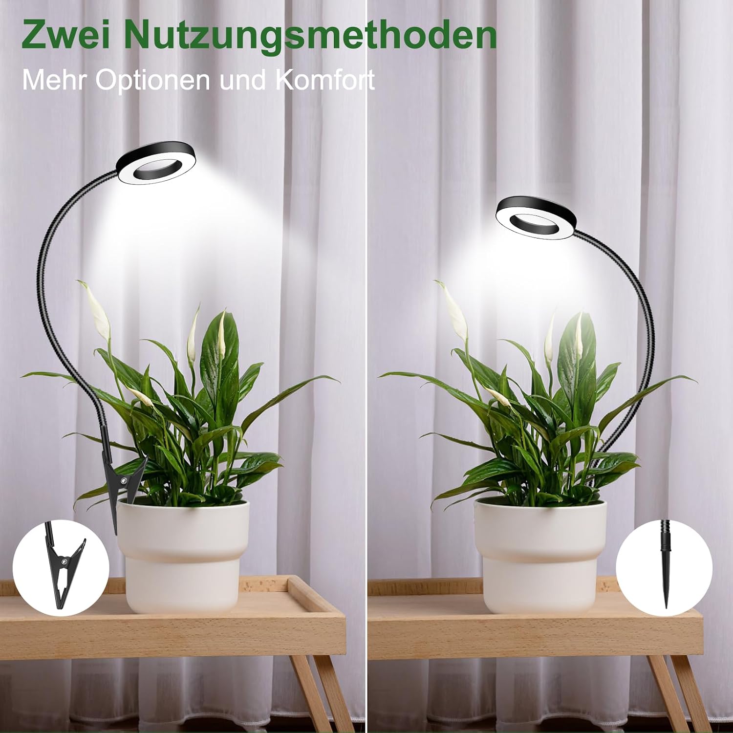 Detalle 2 de Wolezek Pflanzenlampe 360° đ±