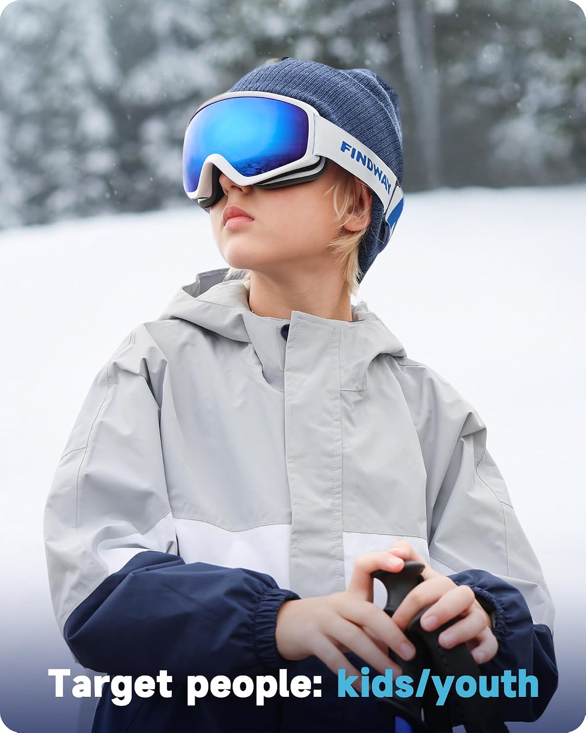 Thumbnail 4 de findway Kids Ski Goggles 5-16