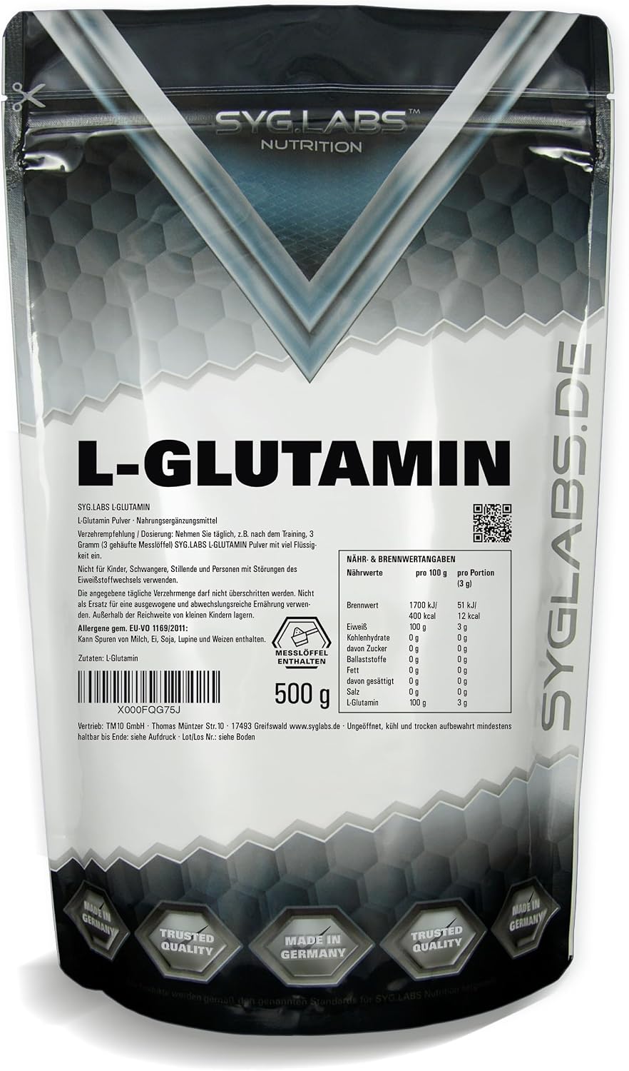 Thumbnail 6 de L-Glutamin Pulver 100% rein 1000 g Glutamin đź’Š