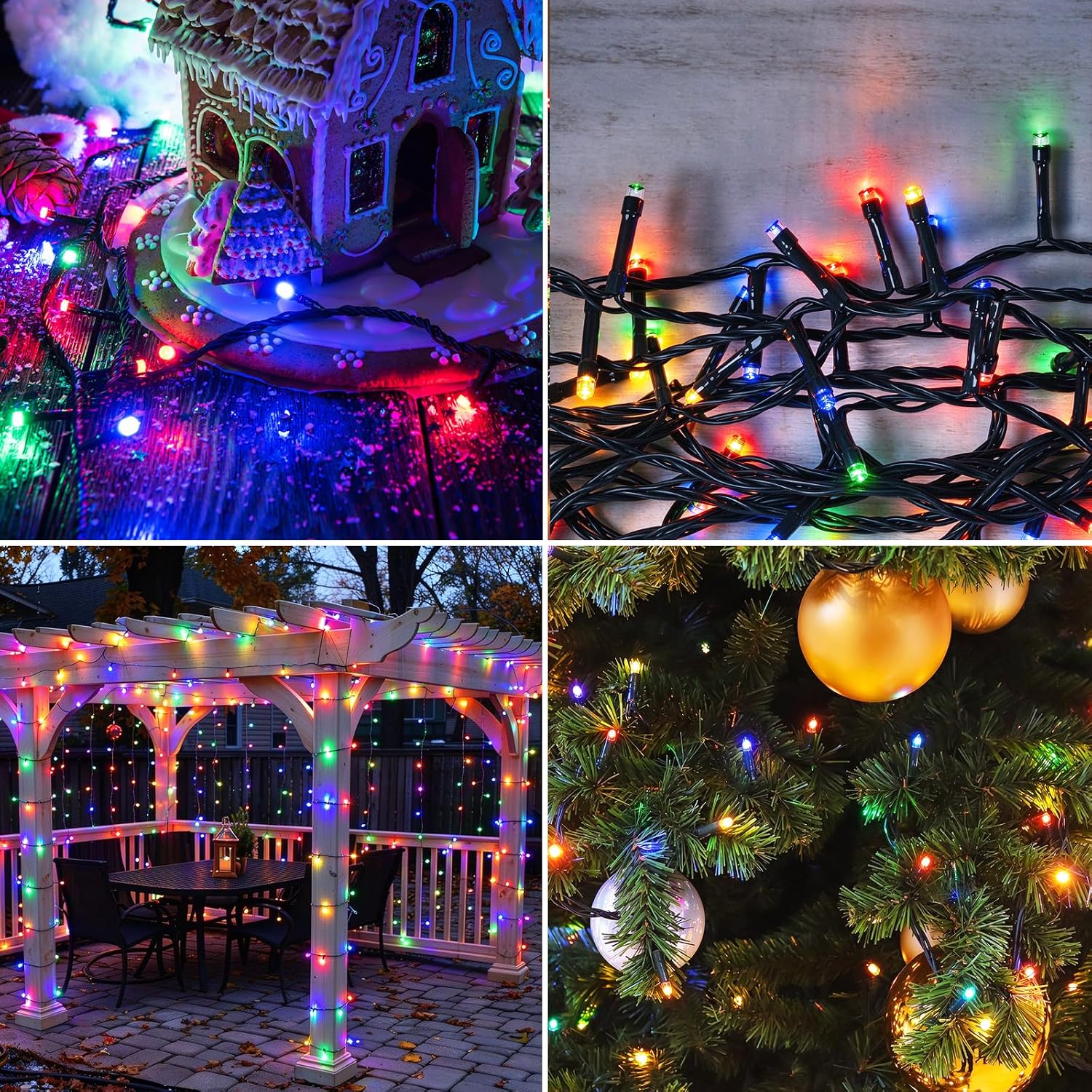 Detalle 2 de Hopelit DC-20R łańcuch LED 20 m, 200 kolorowych diod, 8 trybów, timer