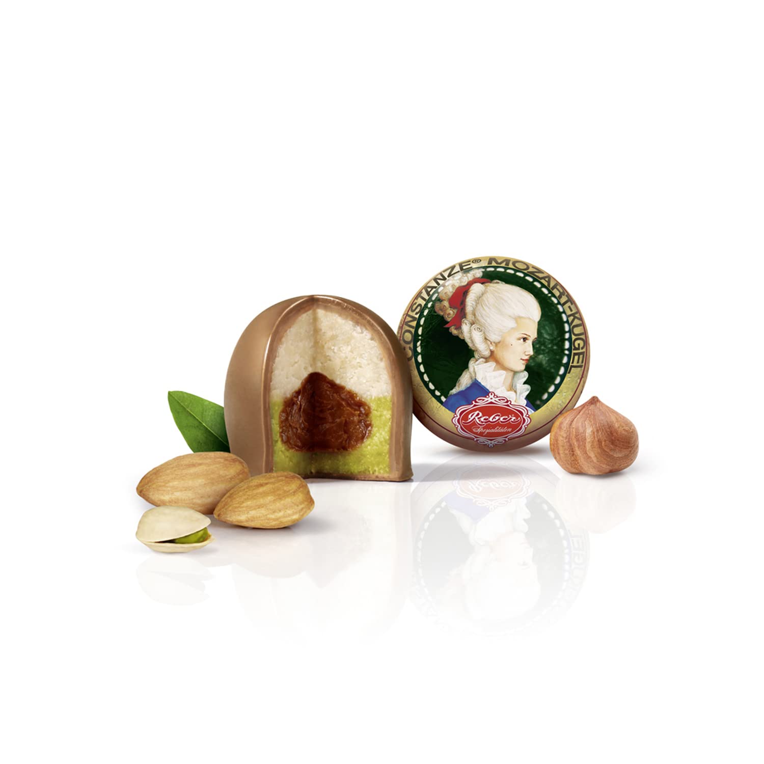 Thumbnail 2 de Reber Wolfgang & Constanze Mozart, Mozart-Kugeln & Pastete, Zartbitter/Alpenmilch & Nougat – 9er-Packung