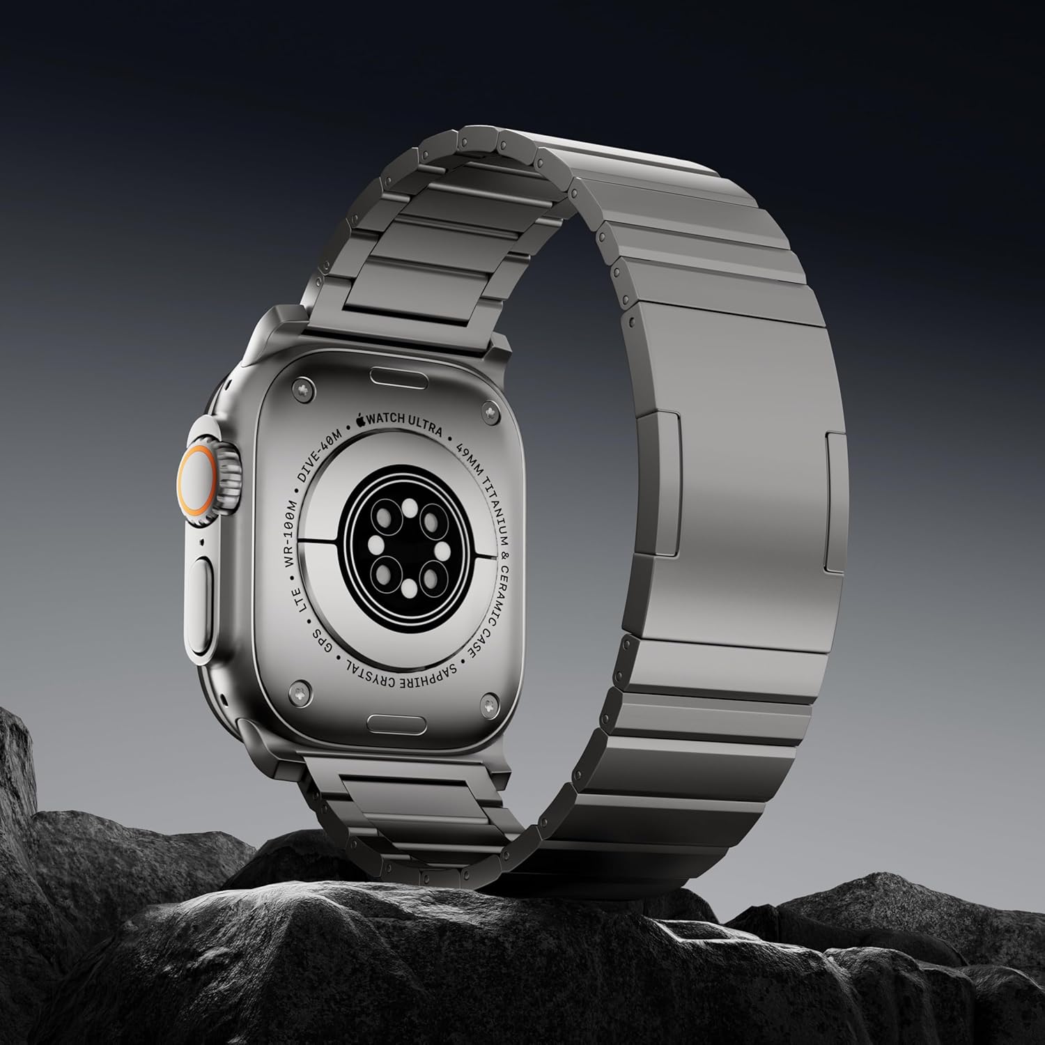 Thumbnail 5 de LULULOOK Titanium Band for Apple Watch Ultra 3/2/Ultra 49mm (DLC coated) – men’s adjustable titanium strap
