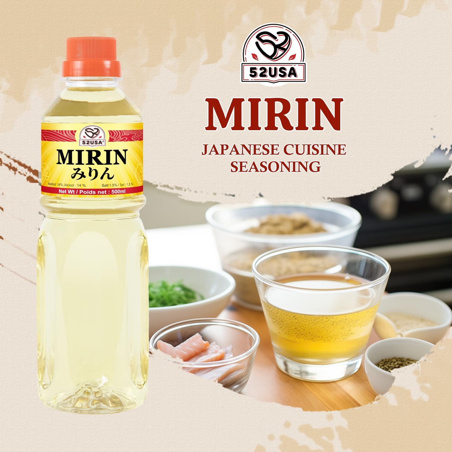 Thumbnail 3 de 52USA Mirin-Style Cooking Condiment, 16.9 fl oz, Rice-Based