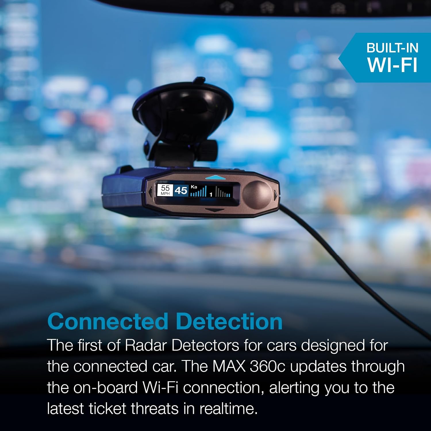 Detalle 2 de Escort MAX 360c Laser Radar Detector with WiFi, 360° Protection and CarPlay/Android Auto