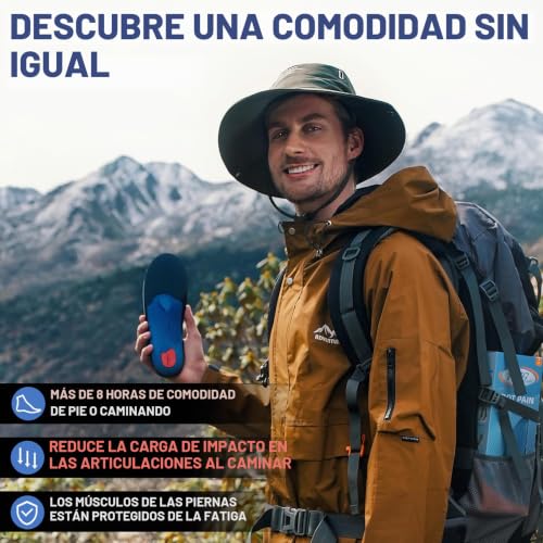 Detalle de PCSsole Plantillas Ortopédicas Gen 2 para Fascitis Plantar, Espolón Calcáneo y Pie Plano