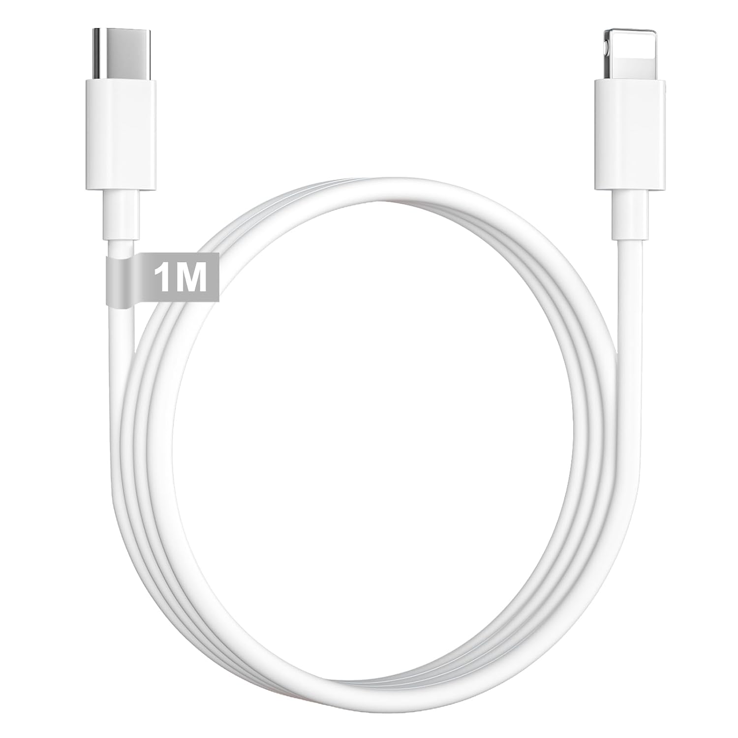 Detalle de KINPEE KIN-cb-01 USB-C to Lightning Cable, 1 m, MFi Certified, 480 Mbps