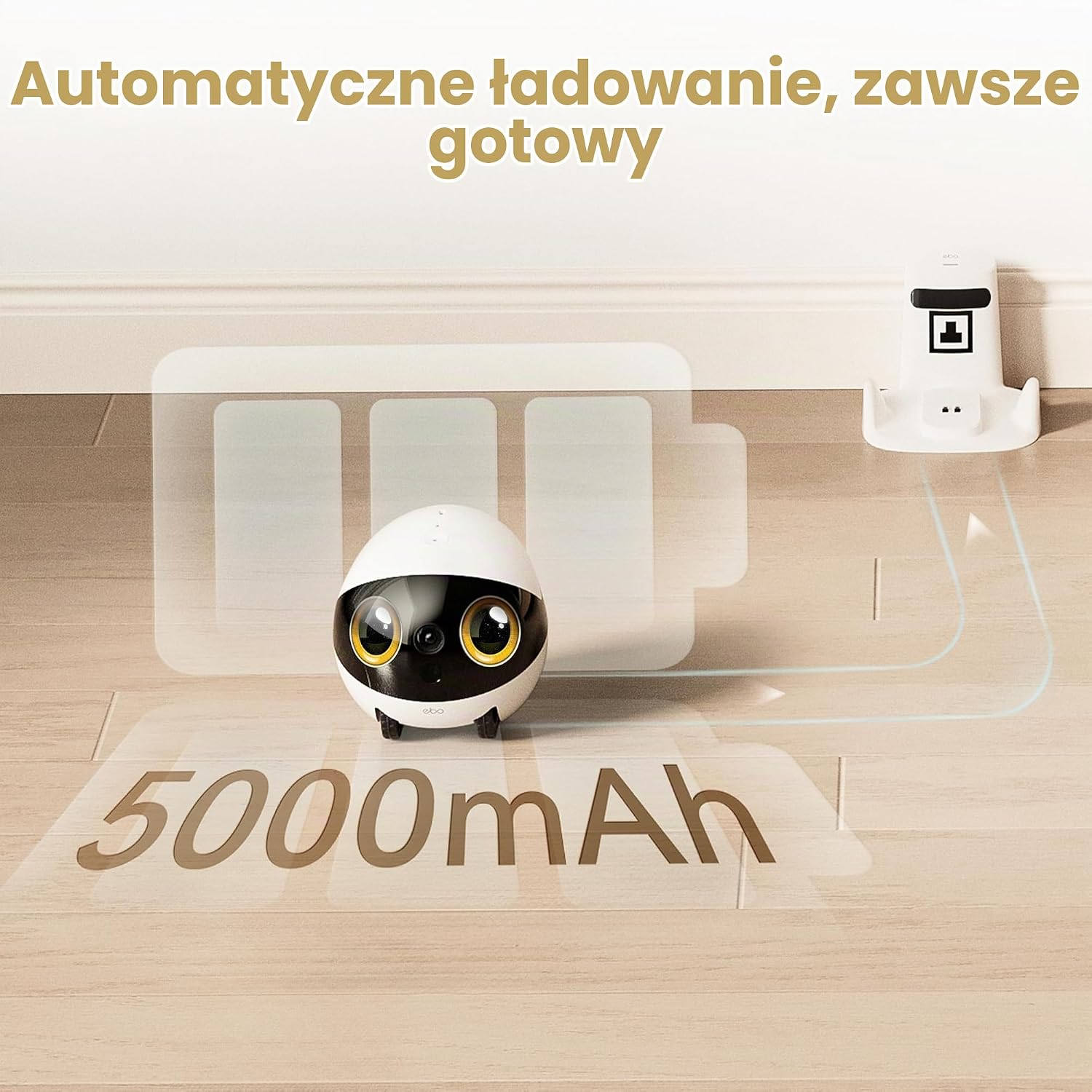 Detalle 2 de Enabot EBO Air 2S FamilyBot – mobilna kamera 2,5K z dwukierunkowym dźwiękiem