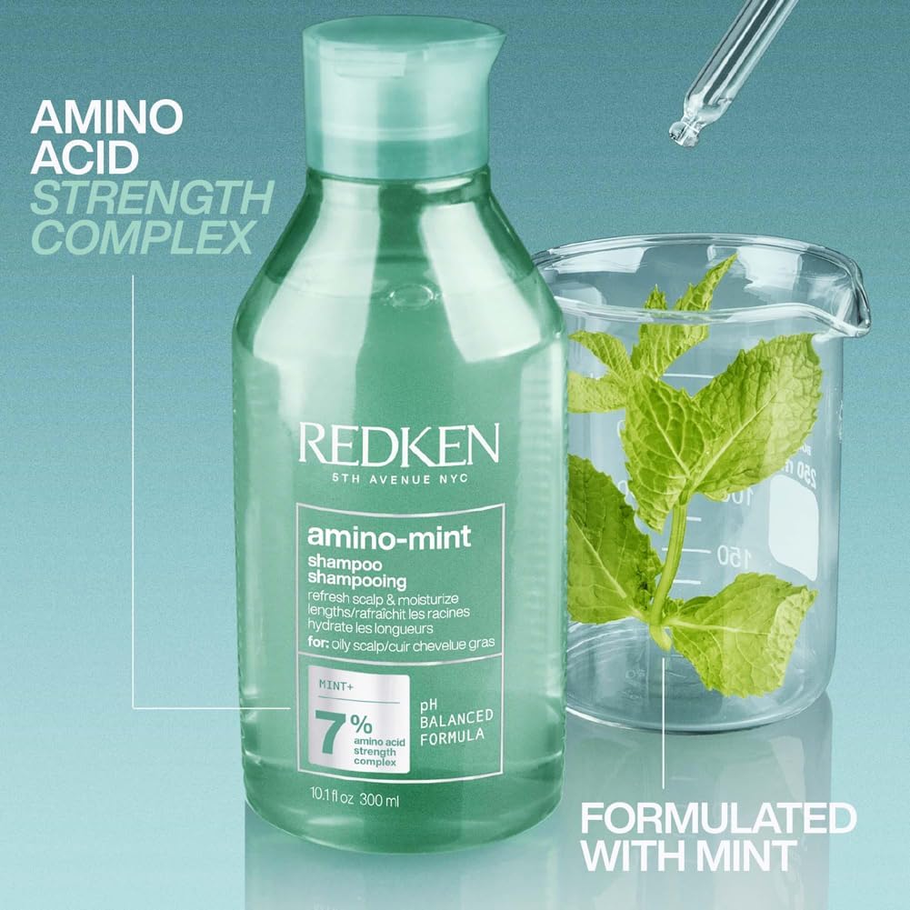 Thumbnail 2 de REDKEN Scalp Relief Soothing Shampoo (Amino Mint) for oily roots and sensitised lengths, 300 ml