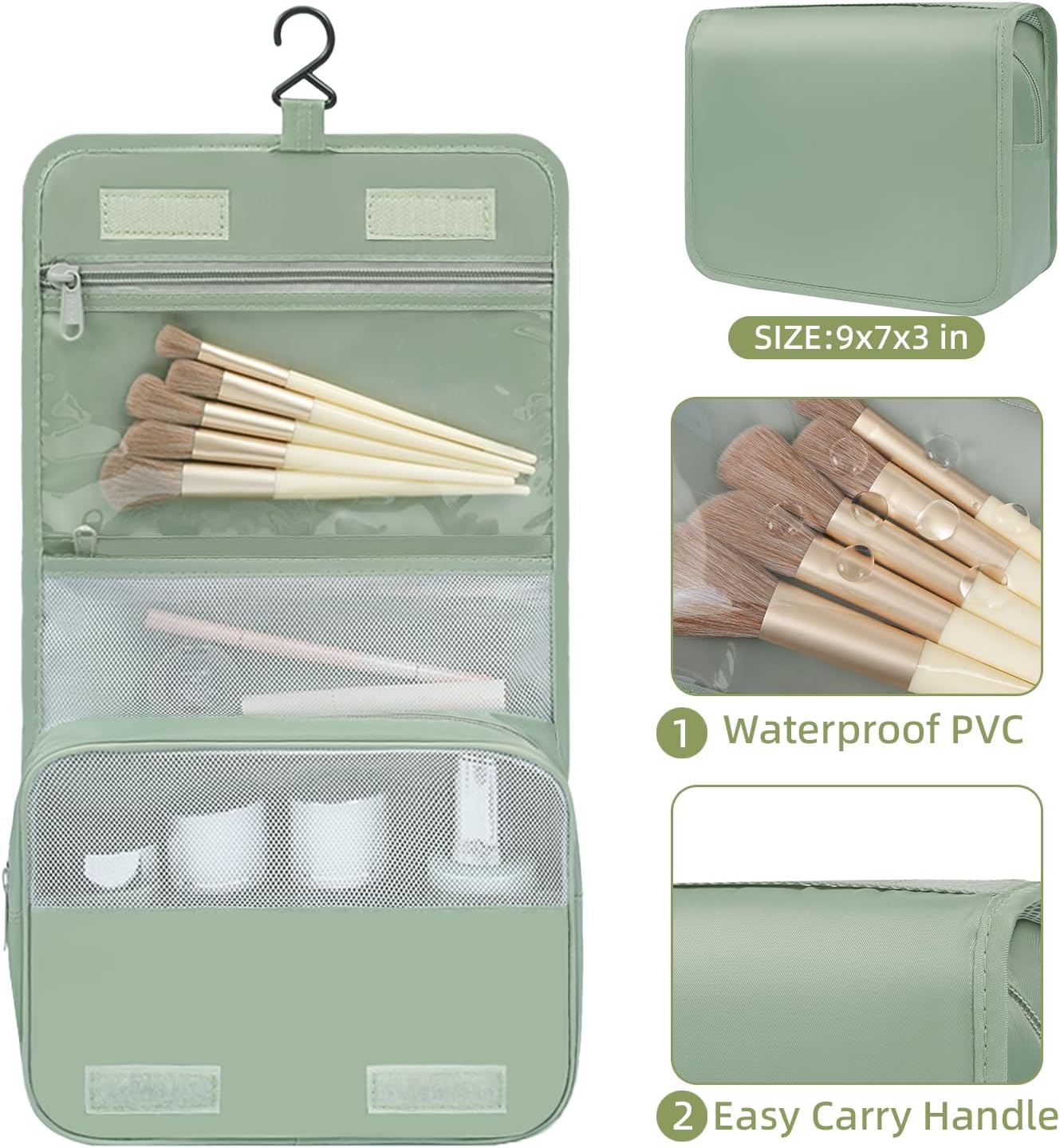 Thumbnail 2 de BAGAIL 8‑Piece Packing Cubes Set – Matcha Green
