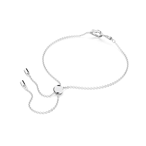 Detalle de Swarovski Braccialetto Infinity, Cuore e Infinito – Bianco, Rodio Placcato