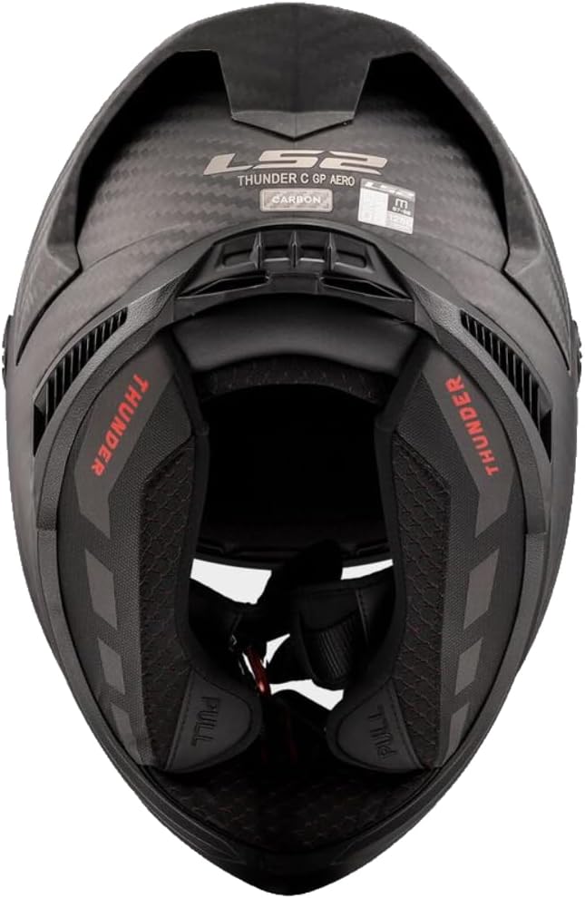 Detalle 2 de LS2 Thunder Carbon GP Aero – Casco Integrale in Carbonio 9K, Antiappannamento, Taglia L