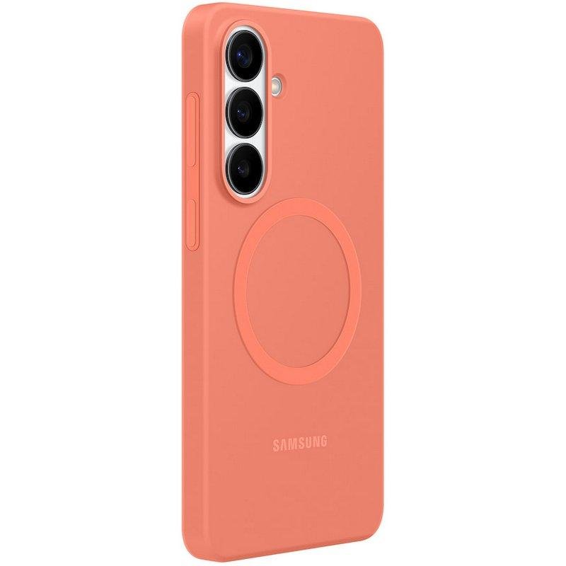 Detalle de Funda de silicona Samsung EF-ES947COEGWW MagSafe en Rojo Coral para Galaxy S26 Plus