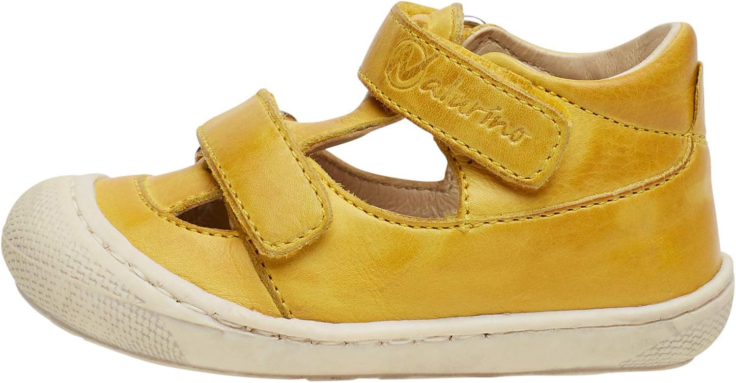 Detalle de Naturino Sandali semi chiusi in pelle, Giallo-19: stile e comfort per i piccoli