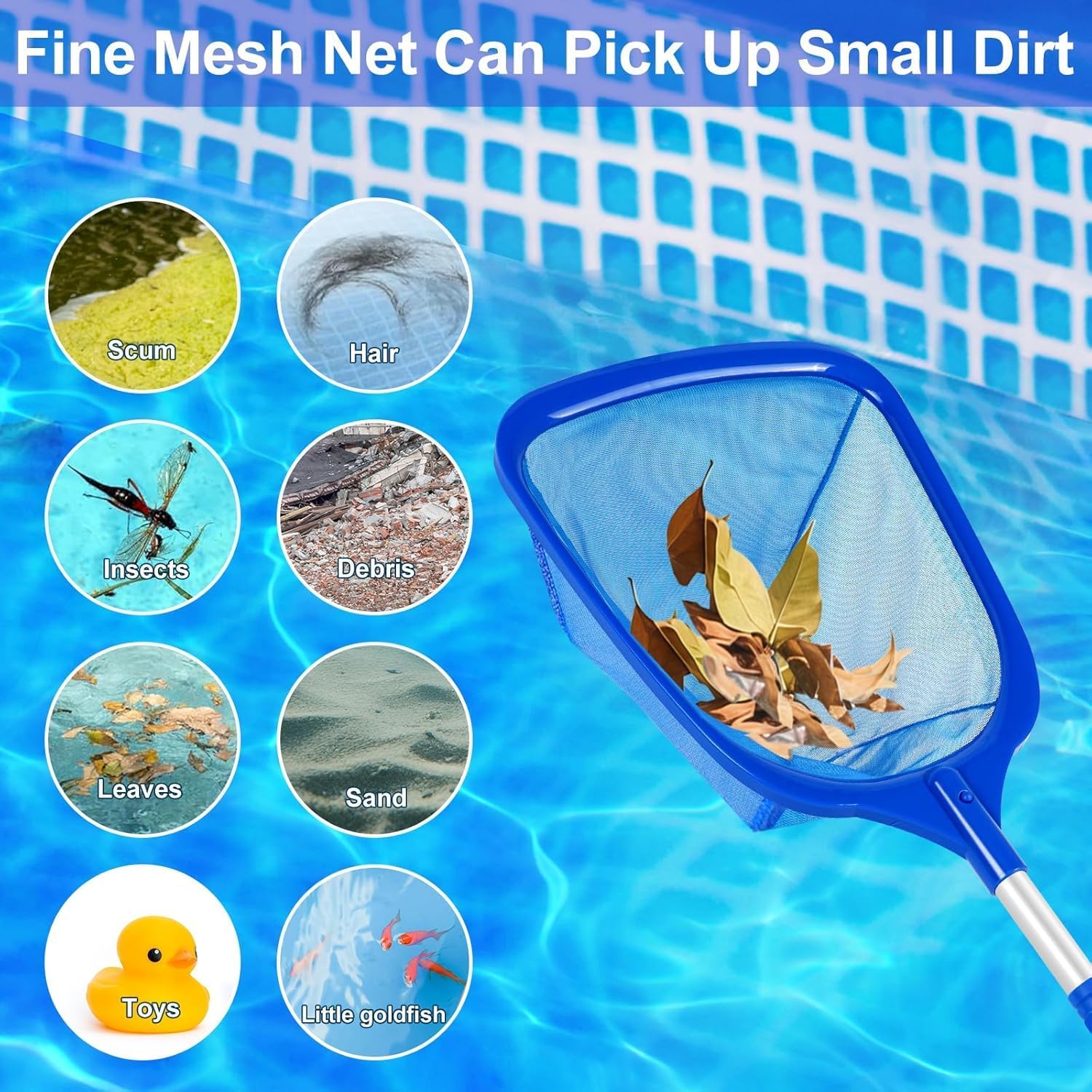 Detalle 2 de KGC skimmer net for hot tubs 81 cm
