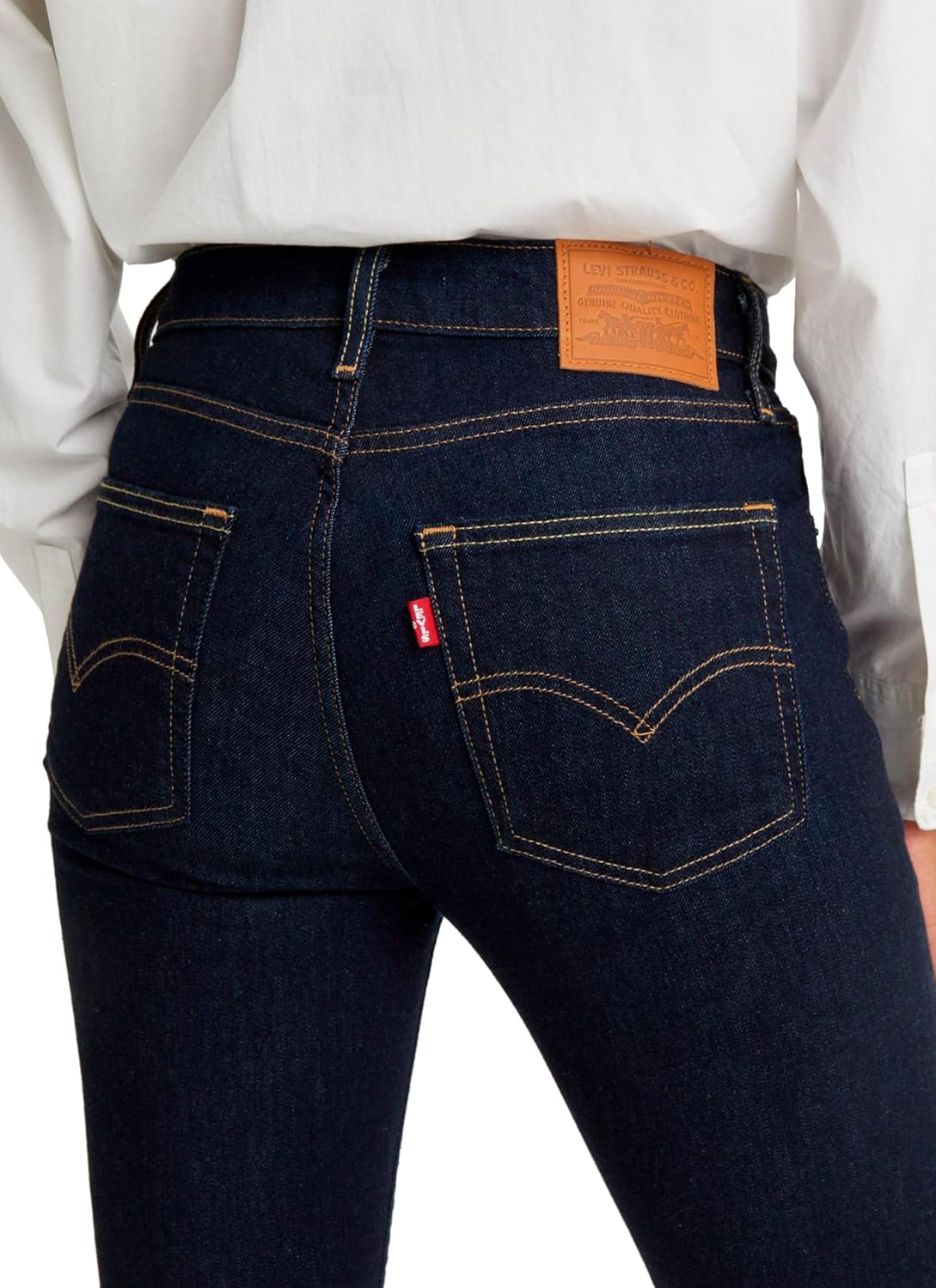 Detalle de Levi's 725 High Rise Bootcut Jeans Donna – stile versatile e confortevole