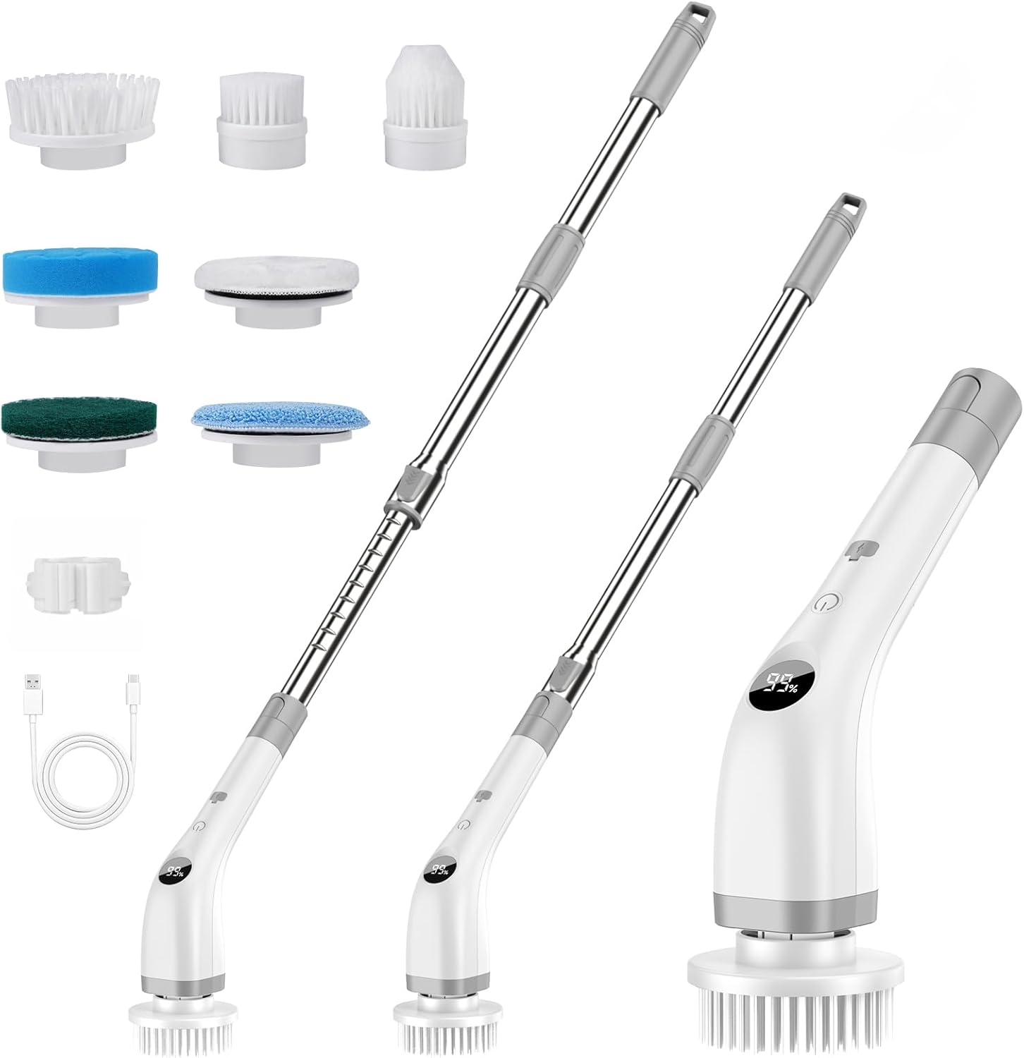 Thumbnail 5 de Kabellose elektrische Reinigungsbürste mit Power Spin Scrubber und 7 Bürstenköpfen (2 Geschwindigkeiten, USB-C)