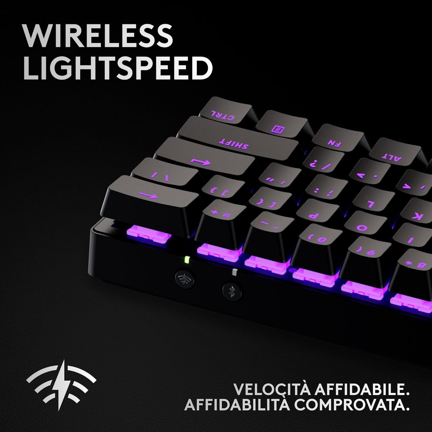 Thumbnail 2 de Logitech G PRO X 60 LIGHTSPEED tastiera gaming wireless 60% meccanica TKL compatta con LIGHTSYNC RGB e switch ottici