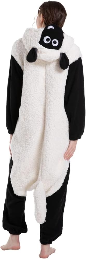 Detalle 2 de SimZoo Adult Animal Onesie Pajamas, Polar Fleece with Hood and Pockets