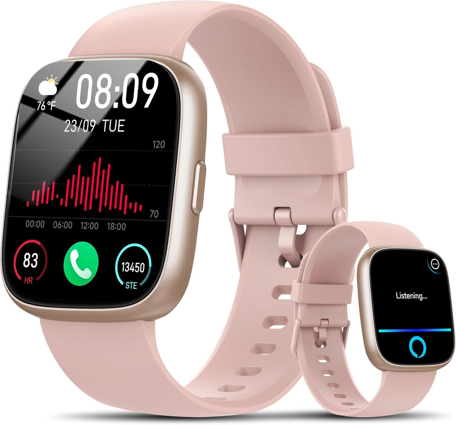 Thumbnail 6 de Alexa Smart Watch for Men and Women with 1.83" HD Display, Bluetooth 5.3, 110+ Sports, IP68 — Health & Activity Tracker