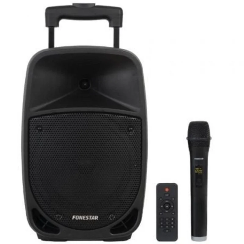 Detalle de Altavoces Fonestar MALIBU-308 Portátiles Bluetooth 100W con Karaoke, Micrófono y Batería – Ideal para fiestas y presentaciones
