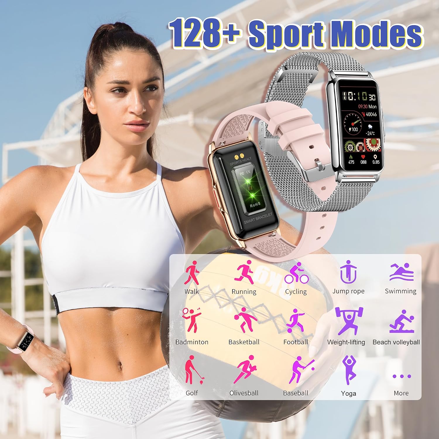 Detalle 2 de Reloj Inteligente 1,47" 126+ deportes Smartwatch