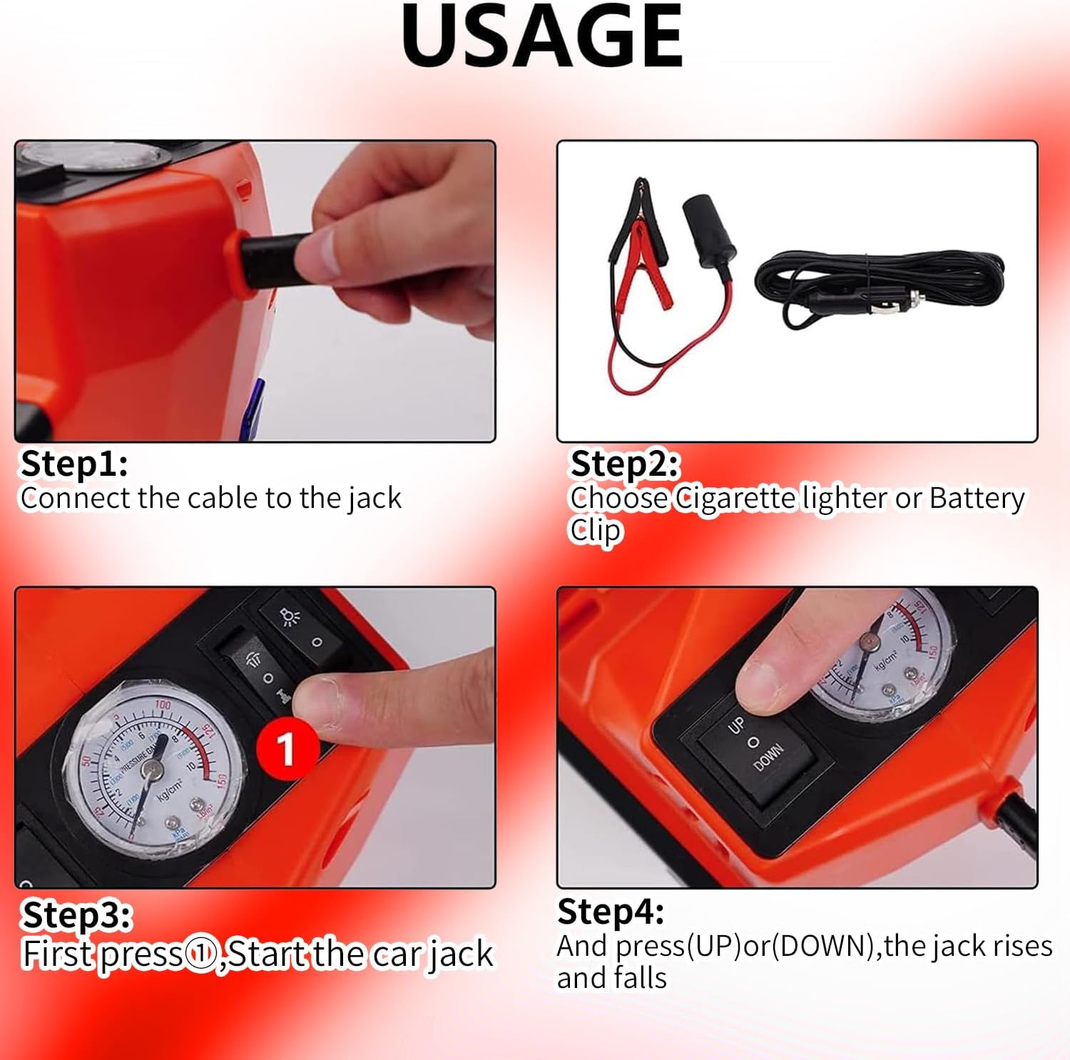 Thumbnail 5 de ROGTZ Electric Hydraulic Car Jack 5 Ton 12V