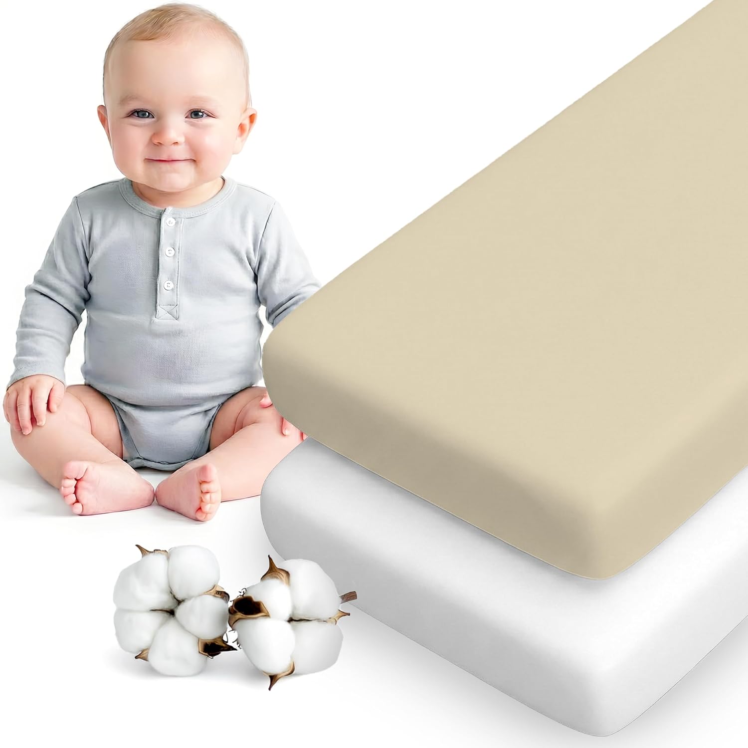 Detalle de Dreamzie Spannbettlaken 70x140 cm Babybett