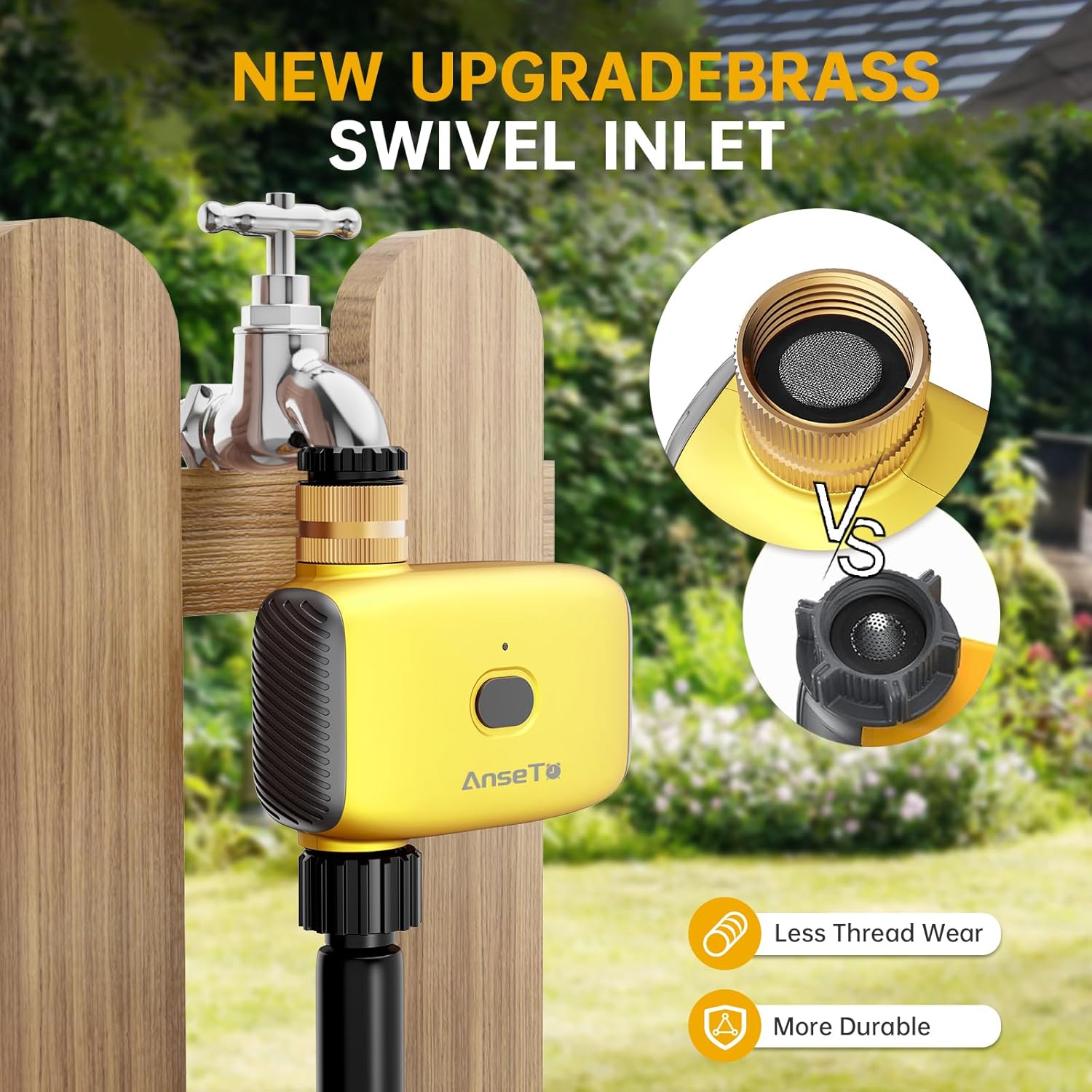 Thumbnail 1 de AnseTo Irrigation Timer WiFi Water Timer: Smart Remote Garden Irrigation