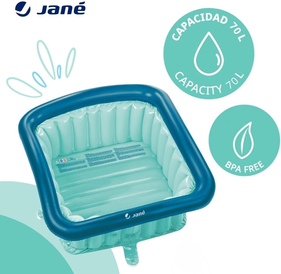 Detalle de Jané Riduttore Doccia Bambino Gonfiabile 60x60 cm — Blu, pompe incluse