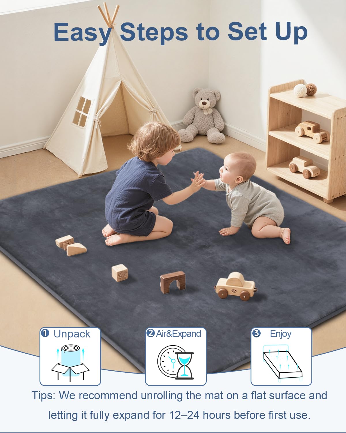 Detalle de Thick Baby Play Mat 1.2-inch foam