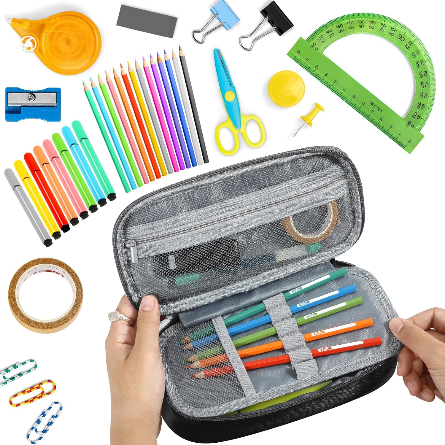 Thumbnail 5 de Betarami Estuche Escolar Portátil 5 Compartimentos ✏