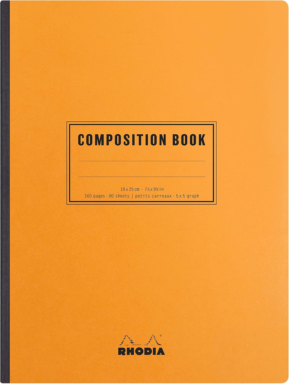 RHODIA 119228C Quaderno mOrobido dOroso telato - Composition Book Orange, B5, quadretti piccoli