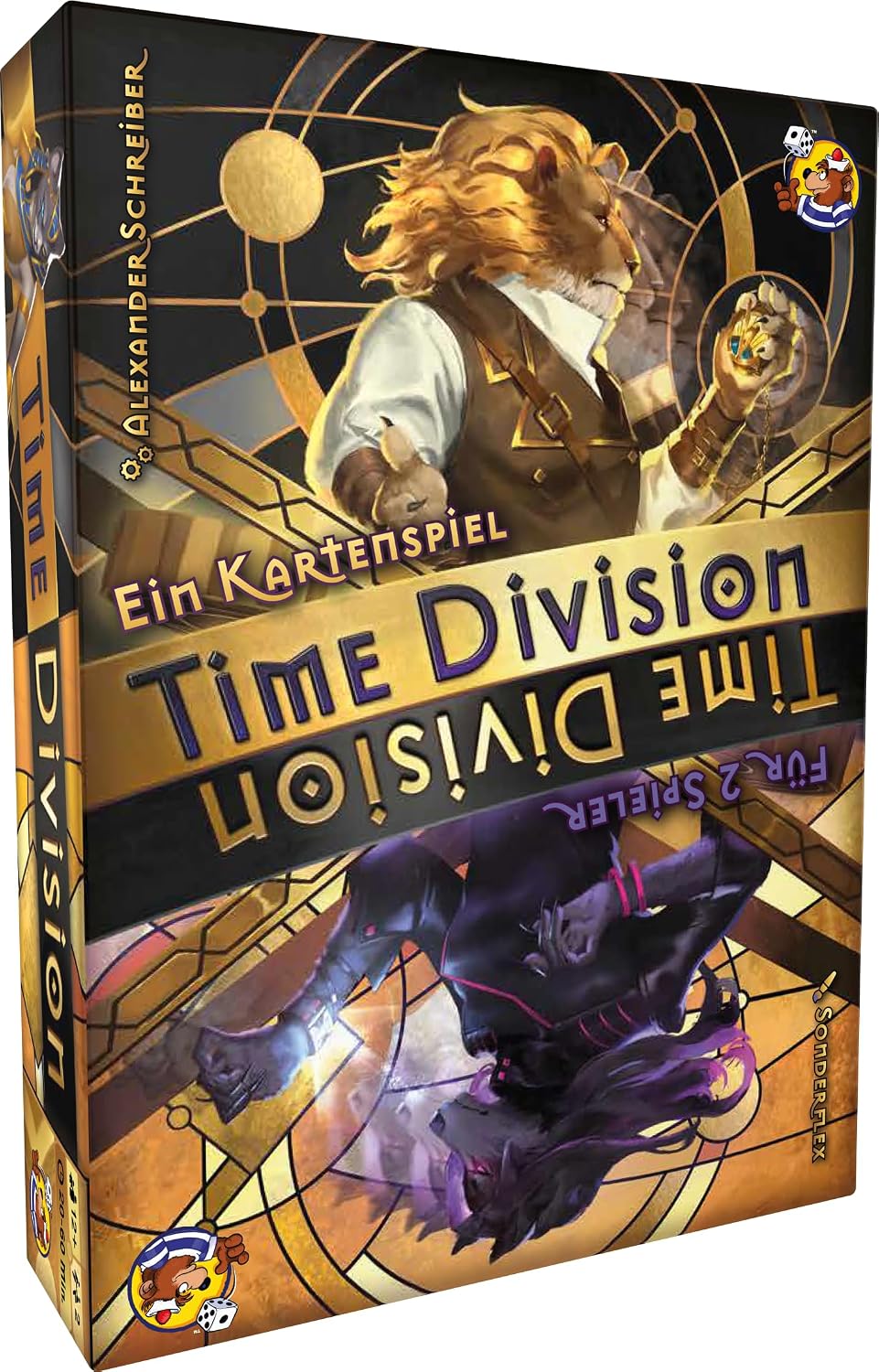 Detalle de HeidelBÄR Games Time Division – niemiecka gra karciana dla 2 osób, 3 epoki