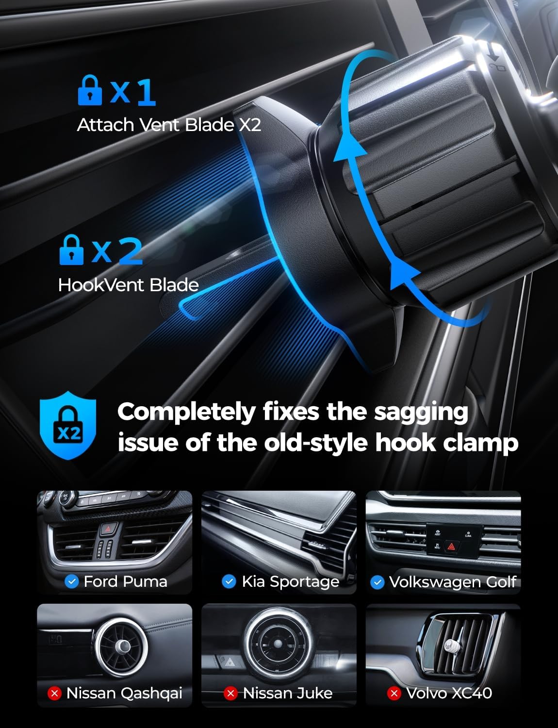 Thumbnail 6 de LISEN Car Phone Mount 360° for iPhone 17