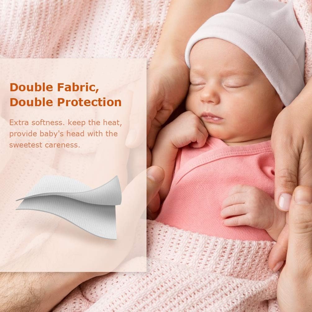 Thumbnail 3 de DRESHOW 4 Pieces Baby Beanie Set: Soft Knit Hats for Newborns & Toddlers